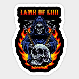 LAMB OF GOD BAND XMAS Sticker